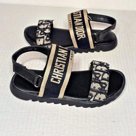 Dior Other - Dior Kids Sandals Size 30 Oblique Monogram Toddler Girls Luxury Shoes